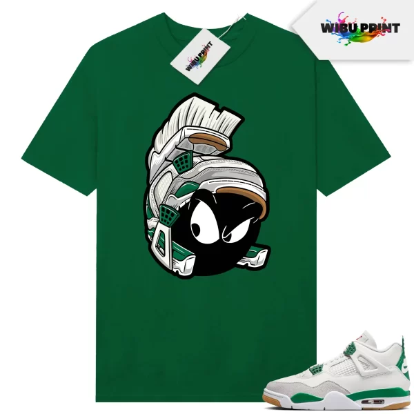 Gildan Jordan 4 Pine Green SB Shirts Sneaker Match Green Martian x AJ4