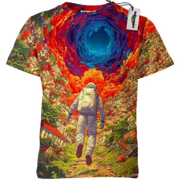 Astronaut Cosmic Portal Shirt, Graphic Shirt