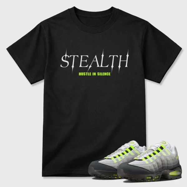 Sneaker Shirts To Match Air Max 95 Neon Yellow Sneakers Stealth T-Shirt