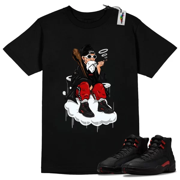 Wibuprint Drip Master Shirt to Match Air Jordan 12 Bloodline – AJ12 Matching Graphic Tee – Bloodline 12s Shirt