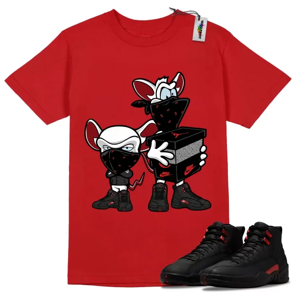 Wibuprint Sneaker Heist Shirt to Match Air Jordan 12 Bloodline – AJ12 Matching Graphic Tee – Bloodline 12s Shirt