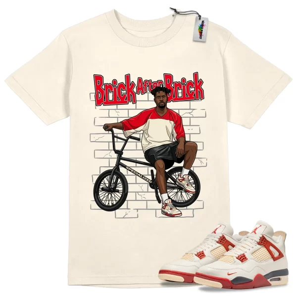 Wibuprint BMX Shirt to Match Air Jordan 4 Brick After Brick – AJ4 Matching Graphic Tee – Brick After Brick 4s Shirt