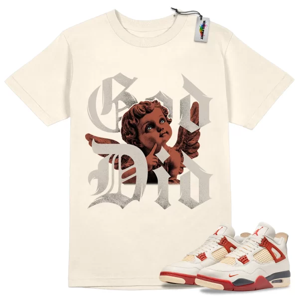 Wibuprint God Did Shirt to Match Air Jordan 4 Brick After Brick – AJ4 Matching Graphic Tee – Brick After Brick 4s Shirt