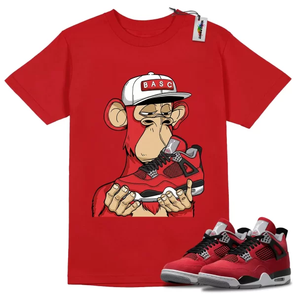 Wibuprint Bored Ape Sneaker Club Shirt to Match Air Jordan 4 Toro Bravo – AJ4 Matching Graphic Tee – Toro Bravo 4s Shirt