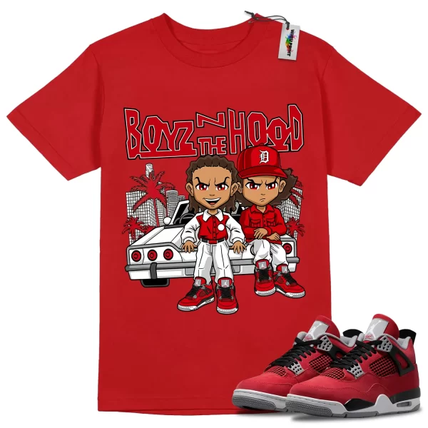 Wibuprint Boy N The Hood Shirt to Match Air Jordan 4 Toro Bravo – AJ4 Matching Graphic Tee – Toro Bravo 4s Shirt