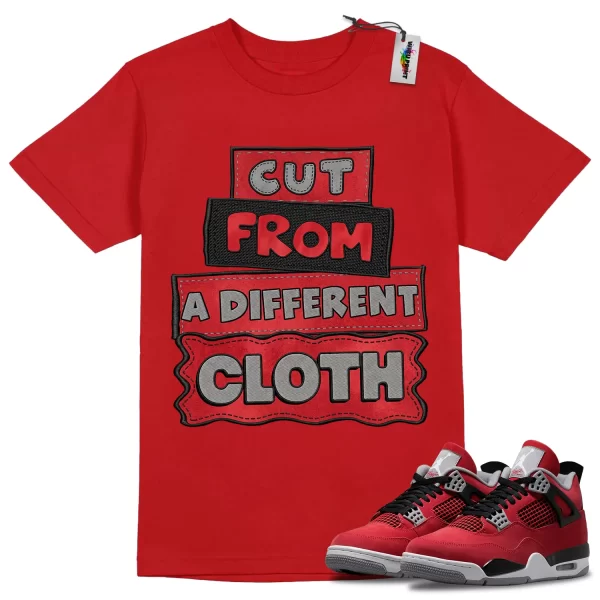 Wibuprint Different Cloth Shirt to Match Air Jordan 4 Toro Bravo – AJ4 Matching Graphic Tee – Toro Bravo 4s Shirt