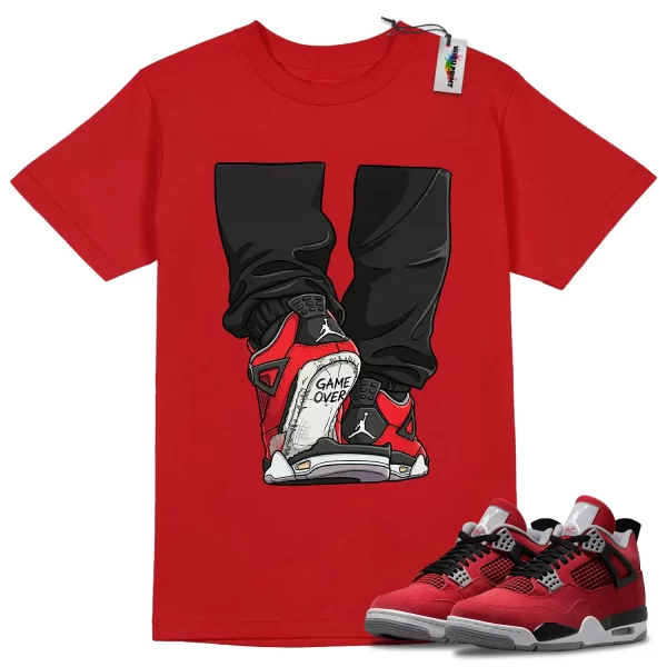 Wibuprint Game Over Shirt to Match Air Jordan 4 Toro Bravo - AJ4 Matching Graphic Tee - Toro Bravo 4s Shirt