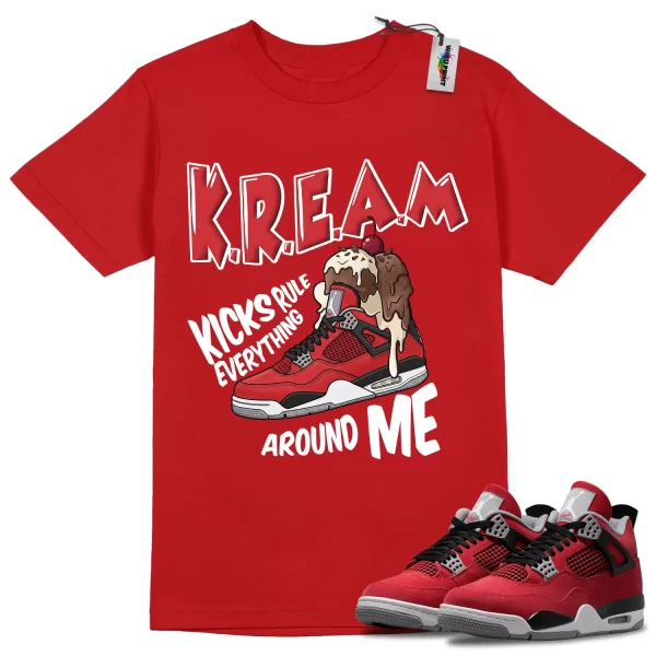 Wibuprint Kicks Rule Everything Shirt to Match Air Jordan 4 Toro Bravo – AJ4 Matching Graphic Tee – Toro Bravo 4s Shirt