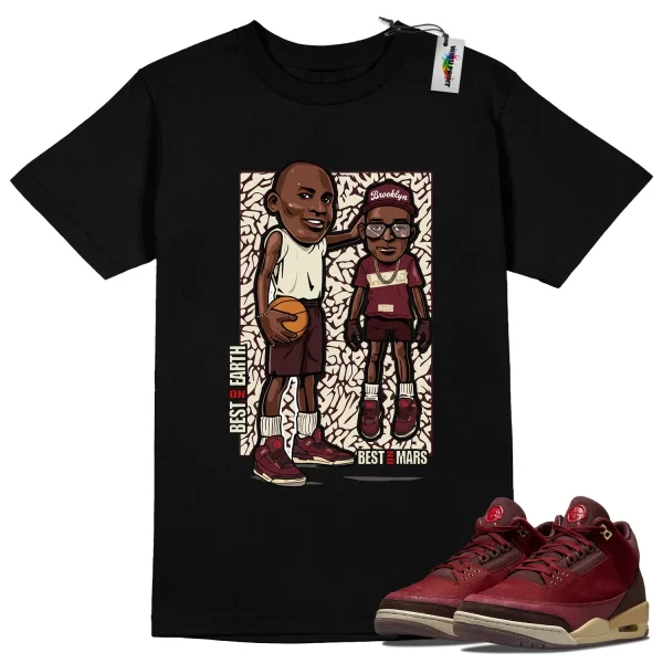Wibuprint Mike And Mars Shirt to Match Air Jordan 3 Bin 23 – AJ3 Matching Graphic Tee – Bin 23 3s Shirt